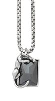 Collana Giovanni Raspini Uomo BLACK PANTHER in Argento Ematite 12377 - 12377